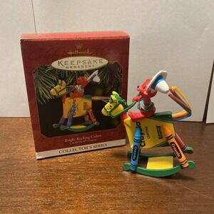 Hallmark Keepsake Ornament Bright Rocking Colors Crayola #9 In Series 1997‎